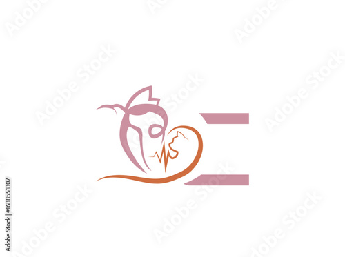 ector logo design for veterinary care and pet shop featuring a stylized cat and dog with a medical heartbeat line. Symbol of animal health, veterinary clinic, pet hospital, and pet care services. c