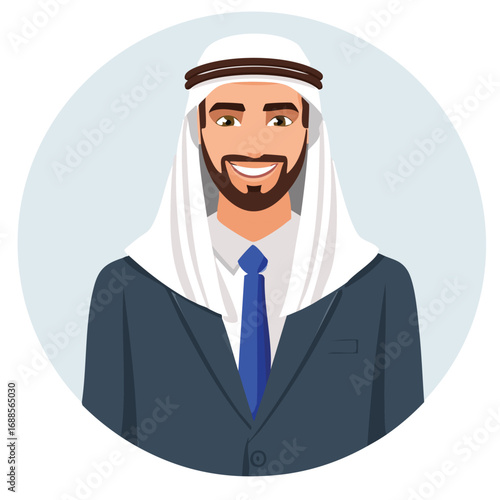 A HAPPY ARABIAN LOOKING FOR BUISSNES