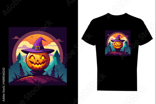 vector illustration of halloween background