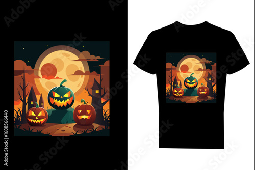 halloween pumpkin on a black background