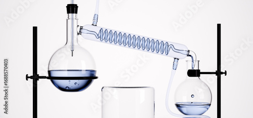Cuadro en lienzo Scientific equipment for chemical synthesis or purification