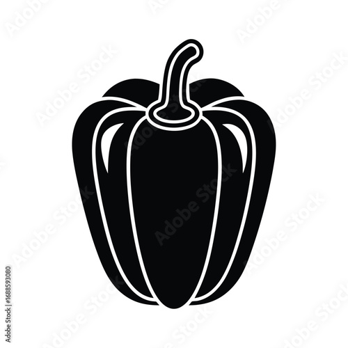Bell Pepper Icon Colorful Flat Design