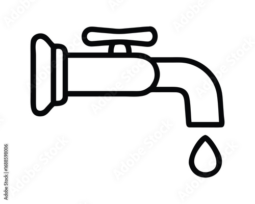 A metal faucet vector illustration with a single water drop, isolated on a white background

Can you tell me more about what you'll be using this image for?
