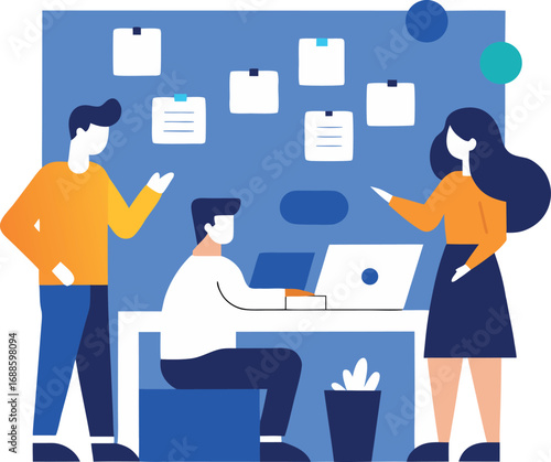 teamwork, collaboration, diverse people, office illustration, working together, flat style, vector design, communication, HR, corporate, multicultural team, unity, partnership, business concept