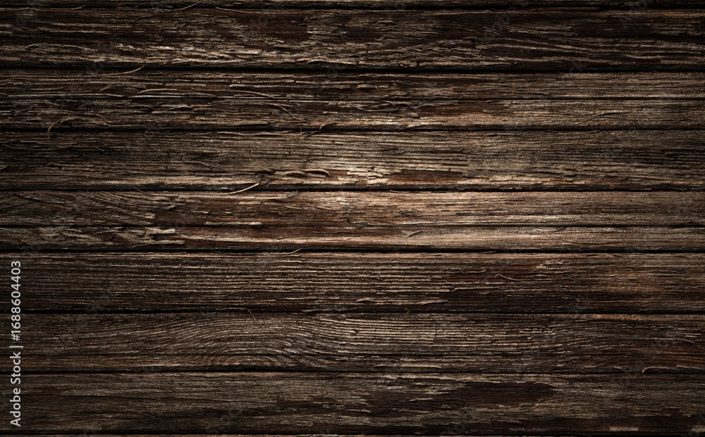 Fototapeta premium Dark wood background, old black wood texture for background