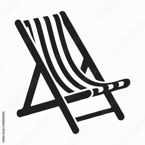 Deck chair beach furniture solid design