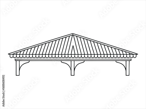 Pavilion roof structure shelter architecture