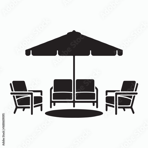 Patio sofa set stylish outdoor icon