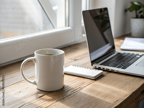 coffee and laptop