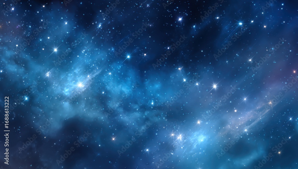 Fototapeta premium Deep space nebula with scattered stars