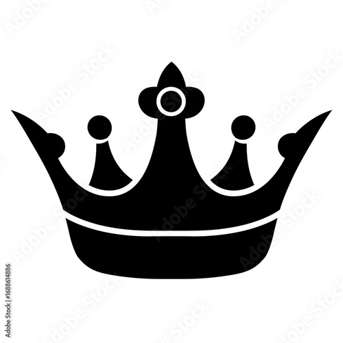queen crown isolated icon