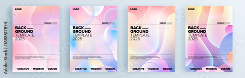Modern abstract covers set, minimal covers design. Colorful geometric background, vector illustration.