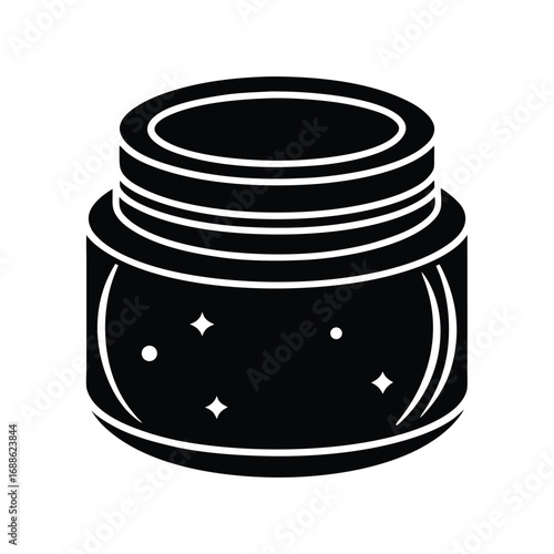 Cream Jar Icon Vector Style Illustration