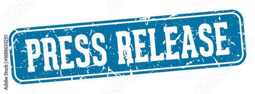 press release rectangular sign. press release stamp