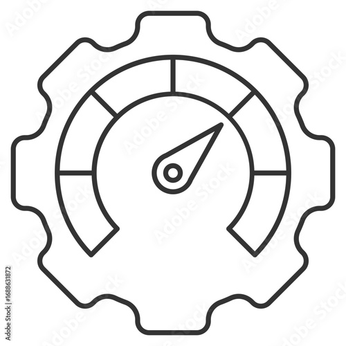 Performance Outline Icon Element For Design