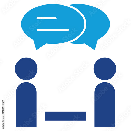 Consulting Solid Icon Element For Design