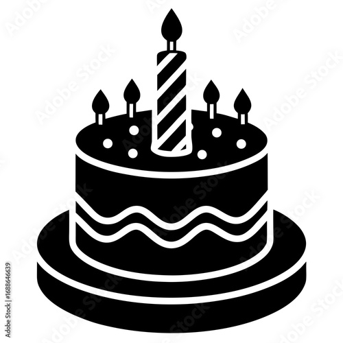 Birthday cake icon