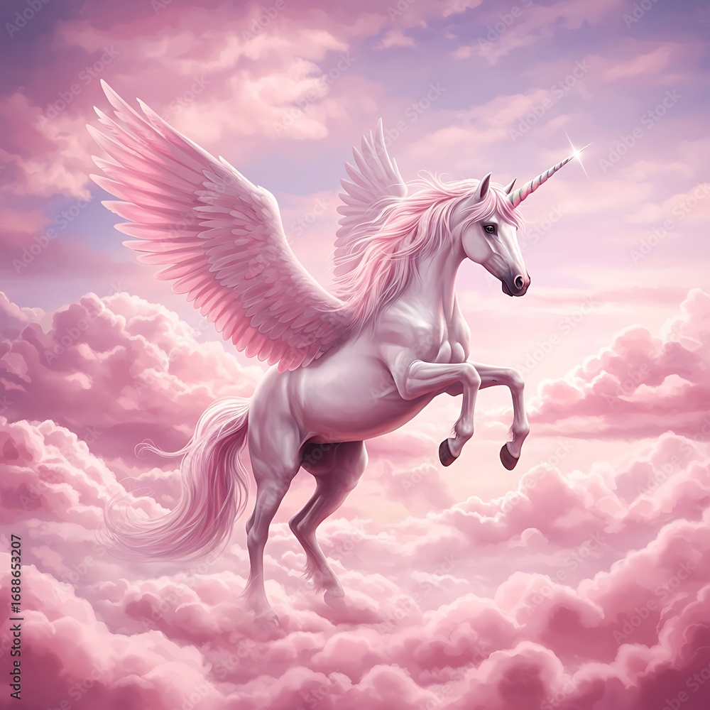 Fototapeta premium Celestial Ballet of Rose and Light