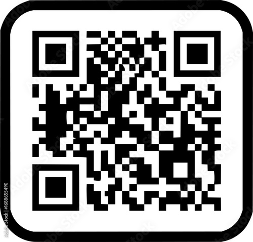 qr code square icon vector illustration