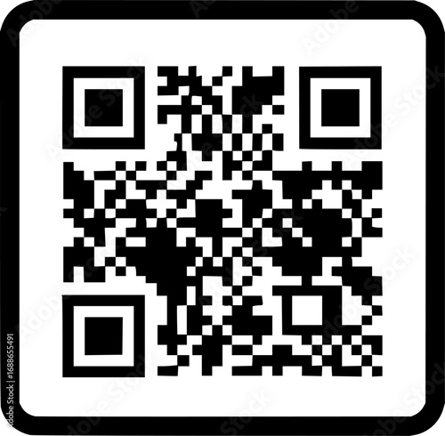 qr code square icon vector illustration