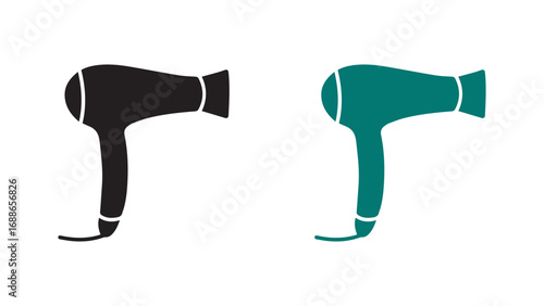 Hair Dryer Vector illustration on white