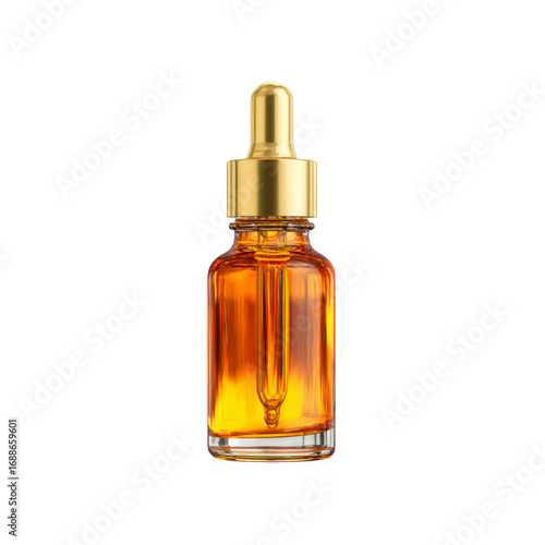 Wallpaper Mural Amber Glass Dropper Bottle with Gold Cap - Essential Oil, Serum, or Cosmetic Product Packaging Torontodigital.ca