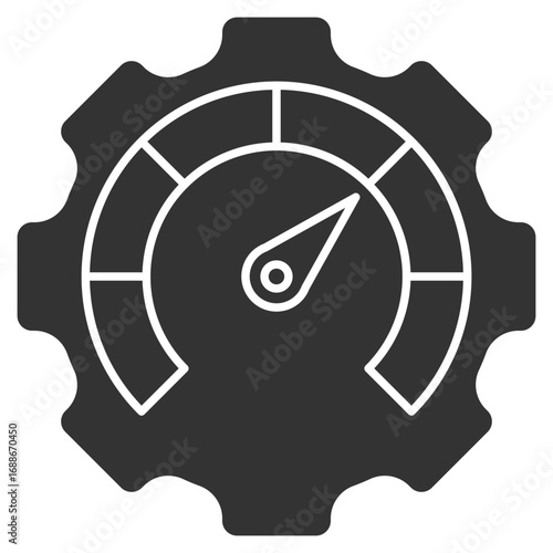 Performance Glyph Icon Element For Design