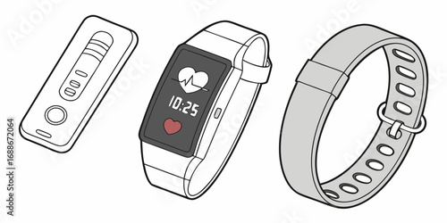 Modern health tracker devices monitor vital signs and activity levels for optimal wellness