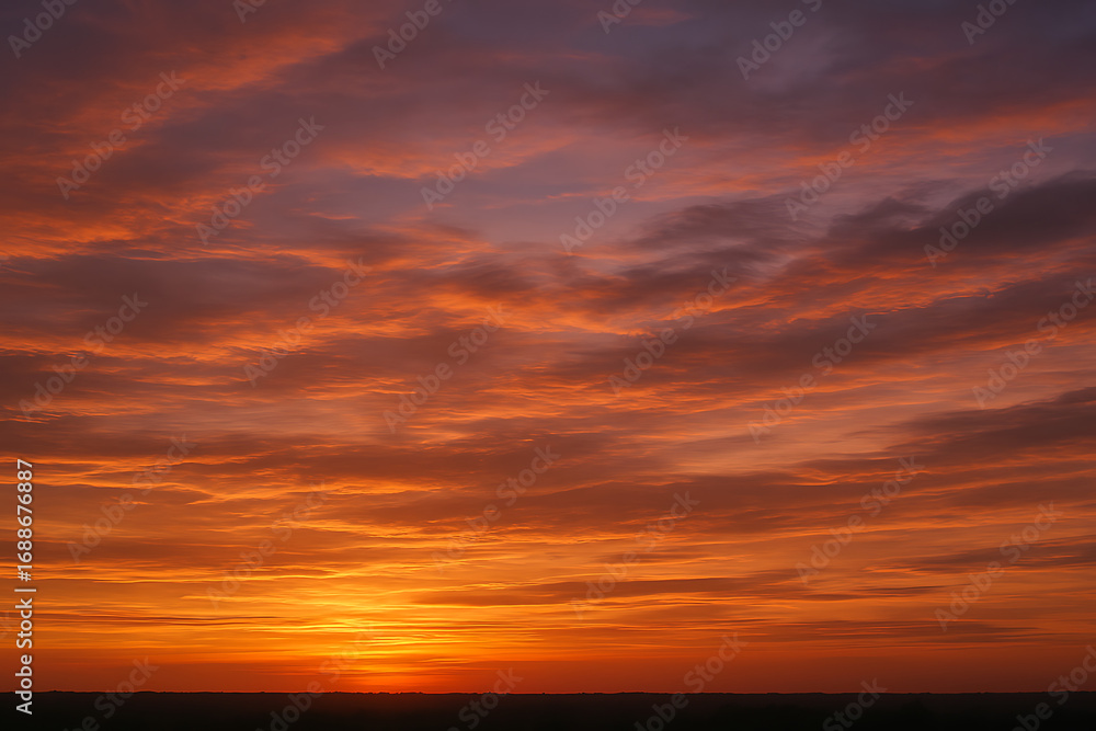 Fototapeta premium Beautiful colorful sunset sky clouds landscape nature scenic background wallpaper photography stock image