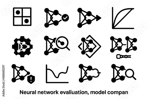 Comparison icons percentage bias network precision matrix neural icon score vector overfitting