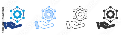 Management Icon Set Multiple Style Collection