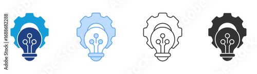 Innovation Icon Set Multiple Style Collection