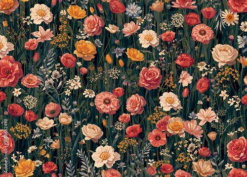 seamless floral background