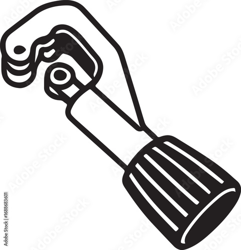 Pipe Cutter Tool icon vector