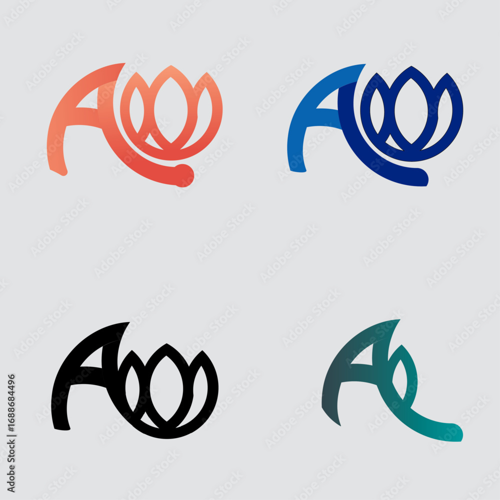 Obraz premium Blooming Identity AW Logos Rooted in Resilience