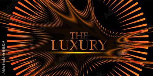 Black and Gold Abstract Luxury Background. Modern Minimal Premium Design Template. Amazing Welcome Invite. Grand Celebration Banner for Birthday and Anniversary. Elegant Decorative Layout Template.