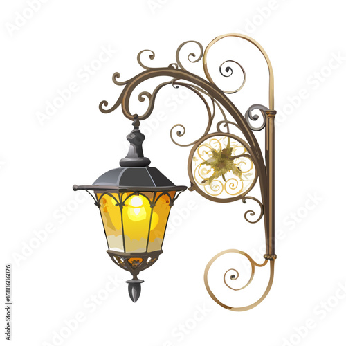 vintage street lamp