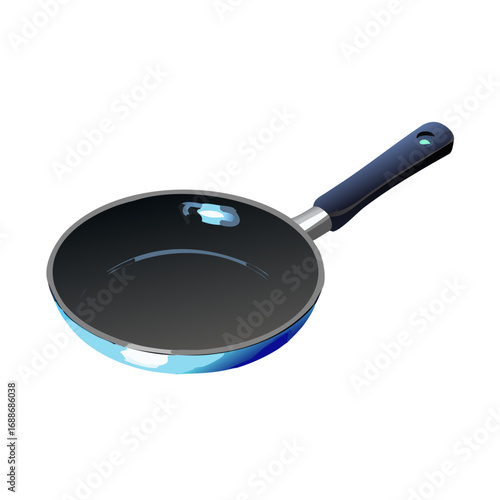 frying pan isolated on white