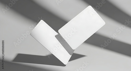 Minimalist Floating Cards with Soft Shadows