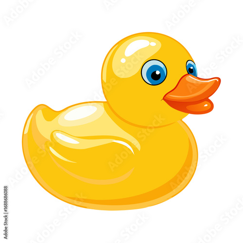 rubber duck isolated on white