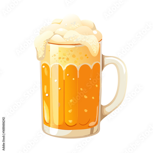 mug of beer with foam