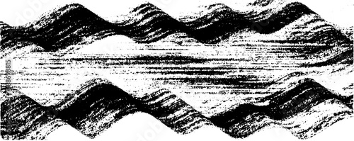 Black and white abstract grunge line art with experimental design for creative projects