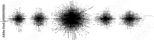 Abstract black and white grunge line art seamless pattern for artistic design