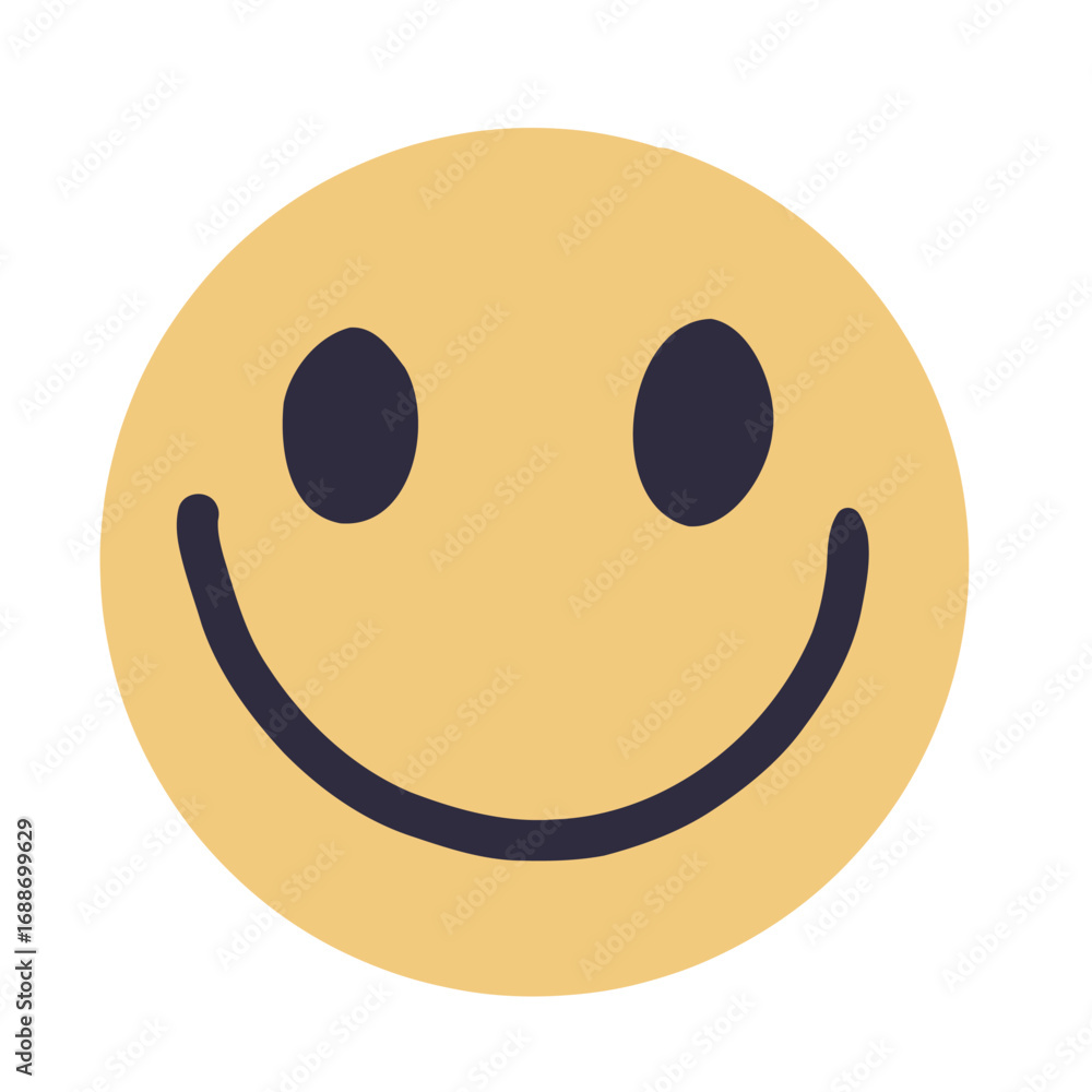 Fototapeta premium Vector illustration of a smile emoji