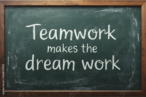 Teamwork makes the dream work on blackboard