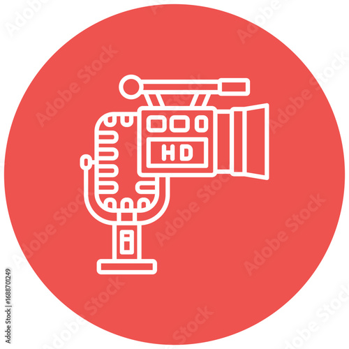 Broadcast video Icon