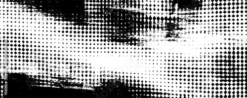 Monochrome abstract line art pattern for graphic design and textiles