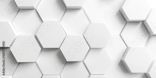 Abstract three-dimensional hexagonal pattern