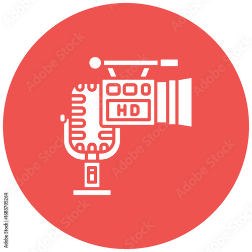 Broadcast video Icon