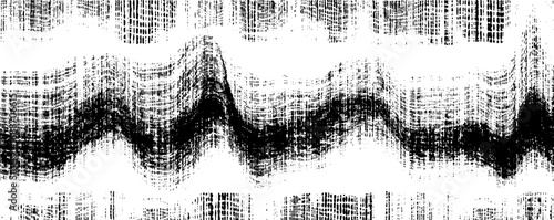 Abstract op art black and white line pattern for modern design